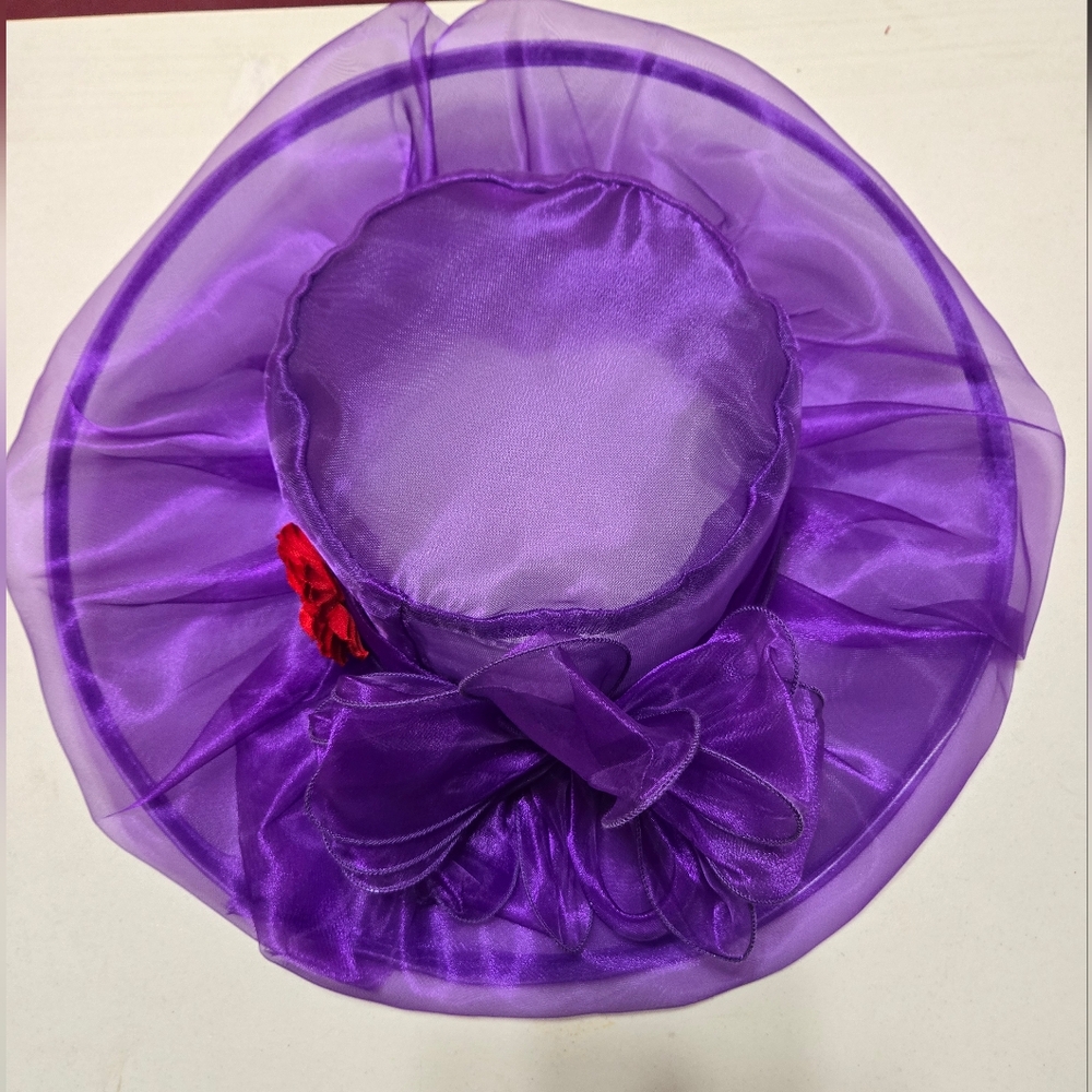 `RH25725 Purple Women's Derby Sun Hat